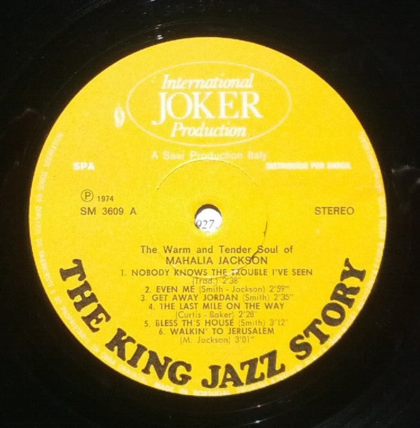Mahalia Jackson - The Warm And Tender Soul Of Mahalia Jackson - Vol. 1