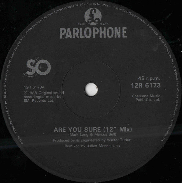So (2) - Are You Sure