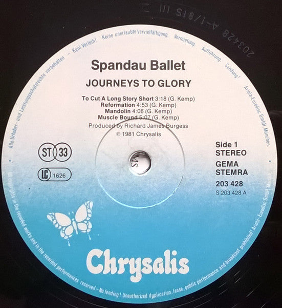 Spandau Ballet - Journeys To Glory