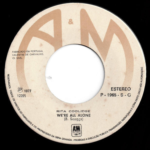 Rita Coolidge - We're All Alone