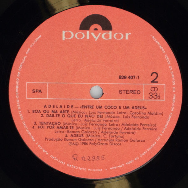Adelaide Ferreira - Entre Um Coco E Um Adeus
