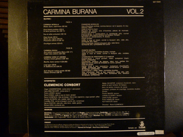 Clemencic Consort - Carmina Burana. Version Originale & Integrale. Vol. 2