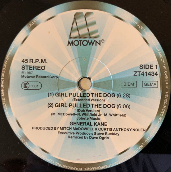 General Kane - Girl Pulled The Dog