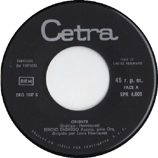 Sergio Endrigo - Oriente