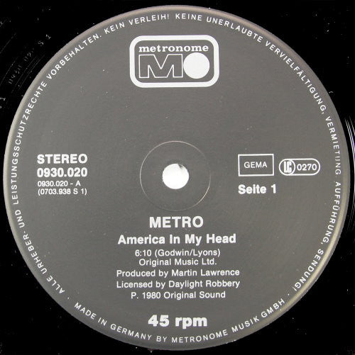 Metro (6) - America In My Head