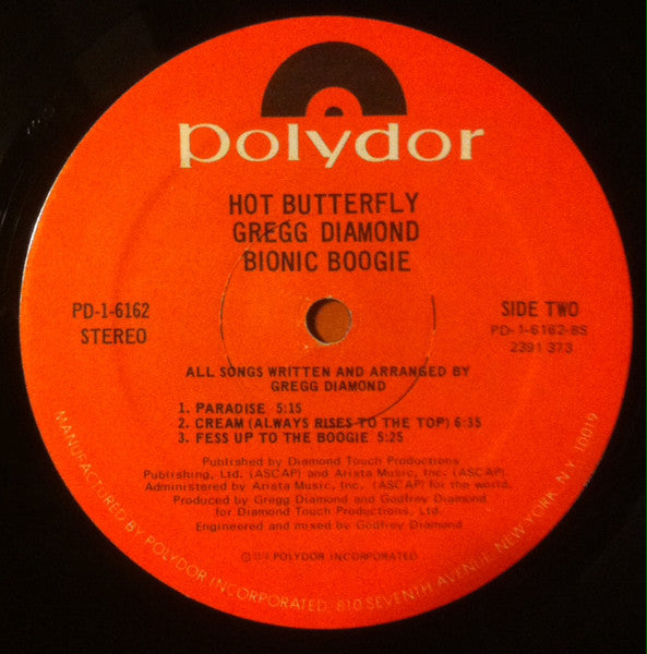 Gregg Diamond, Bionic Boogie - Hot Butterfly