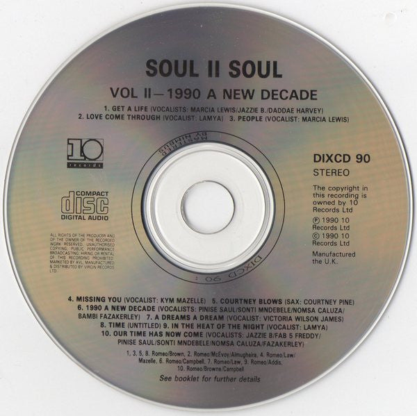 Soul II Soul - Vol II (1990 A New Decade)