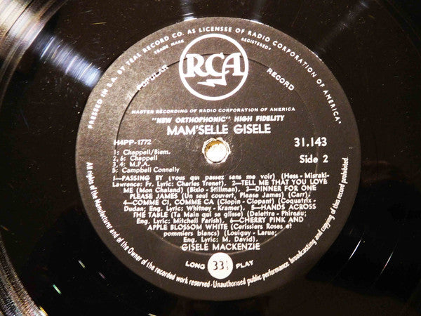 Gisele MacKenzie - Mam'selle Gisele