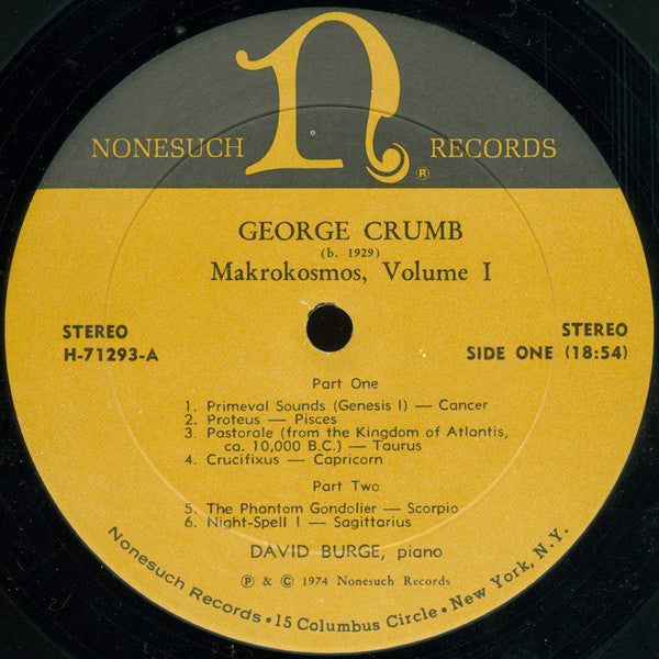George Crumb - Makrokosmos, Volume I