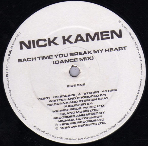 Nick Kamen - Each Time You Break My Heart (Dance Mix)