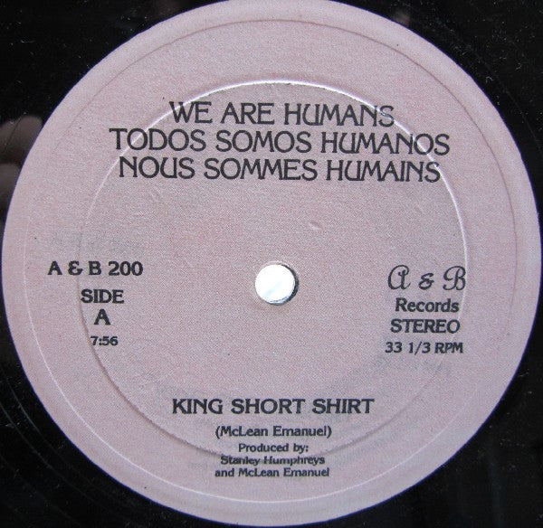 King Short Shirt - We Are Humans / I Love The Beef