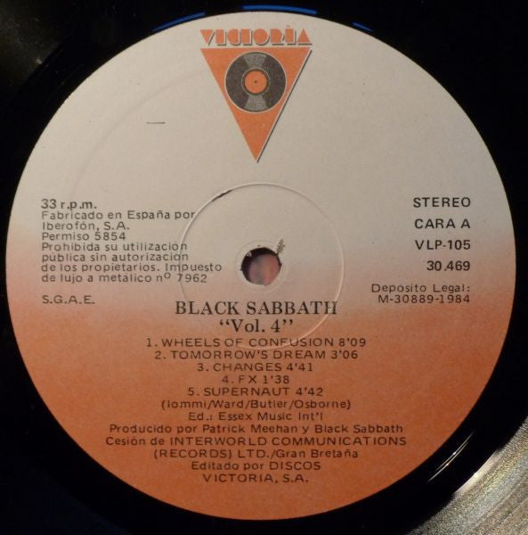 Black Sabbath - Black Sabbath Vol 4