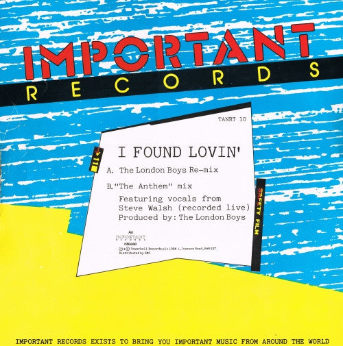The Fatback Band - I Found Lovin' (London Boys Mix)