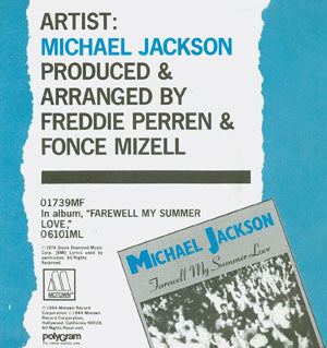 Michael Jackson - Farewell My Summer Love