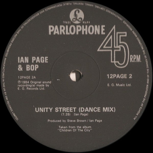 Ian Page & Bop (7) - Unity St.