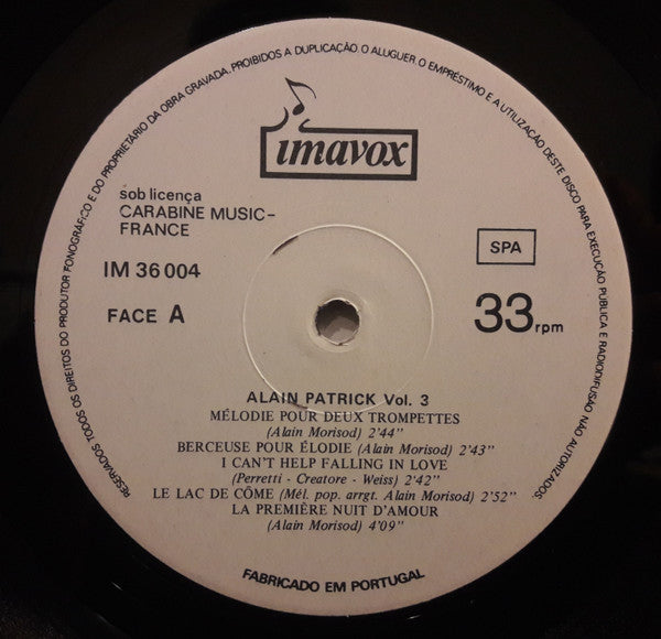 Alain Patrick - Alain Patrick Vol 3
