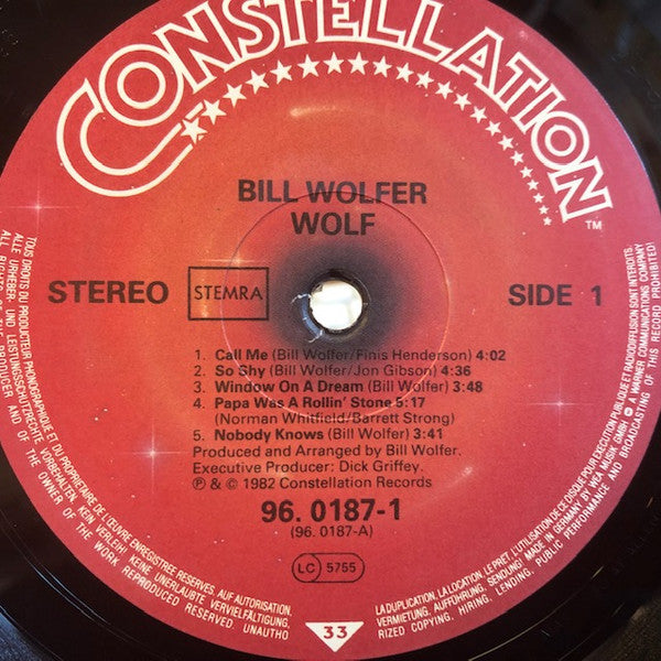 Bill Wolfer - Wolf