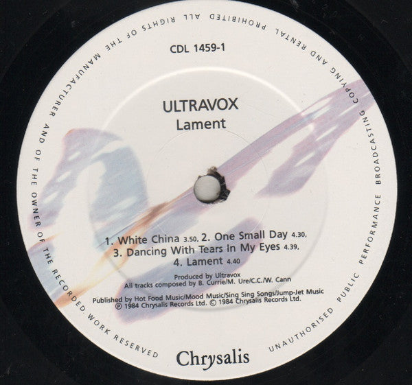 Ultravox - Lament
