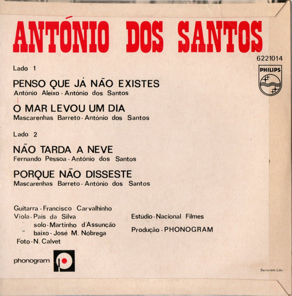 António Dos Santos - Penso Que Já Não Existes