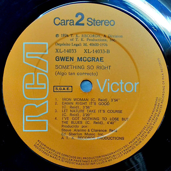 Gwen McCrae - Something So Right = Algo Tan Incorrecto