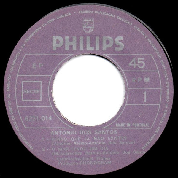 António Dos Santos - Penso Que Já Não Existes