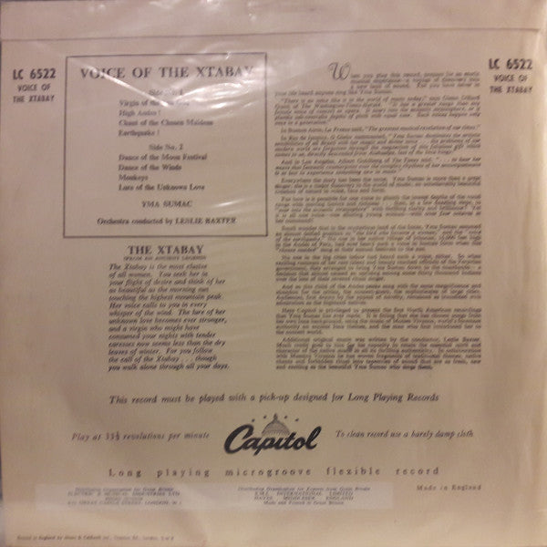 Yma Sumac - Voice Of The Xtabay