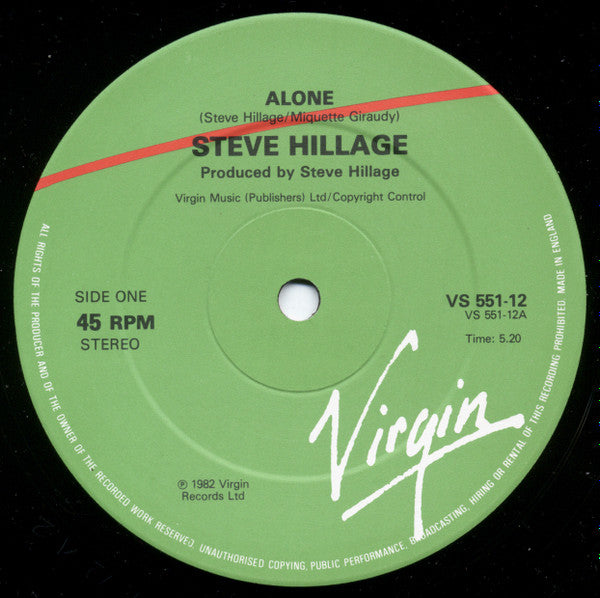 Steve Hillage - Alone