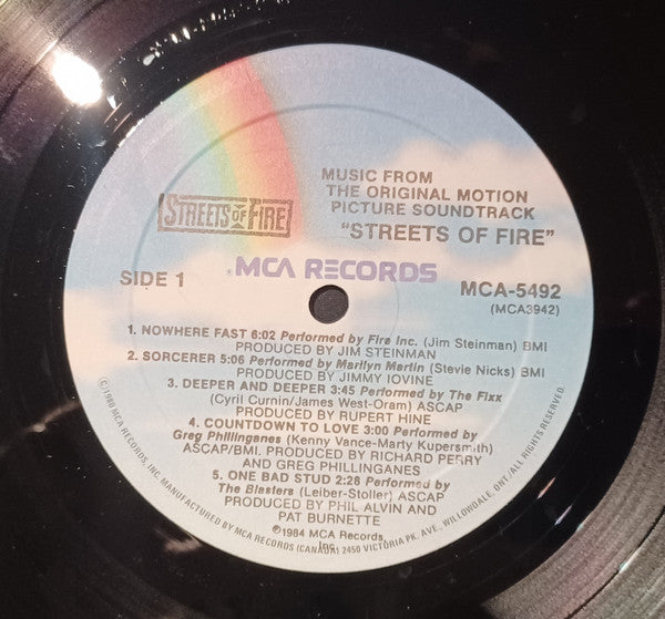 Various - Streets Of Fire - Music From The Original Motion Picture Soundtrack