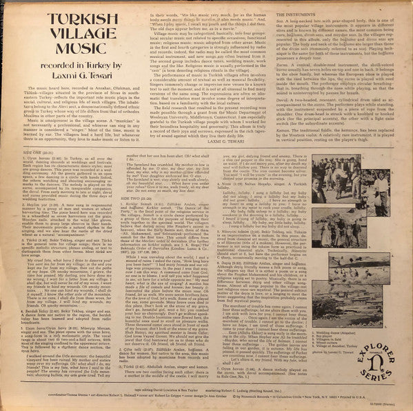 Laxmi G. Tewari - Turkish Village Music