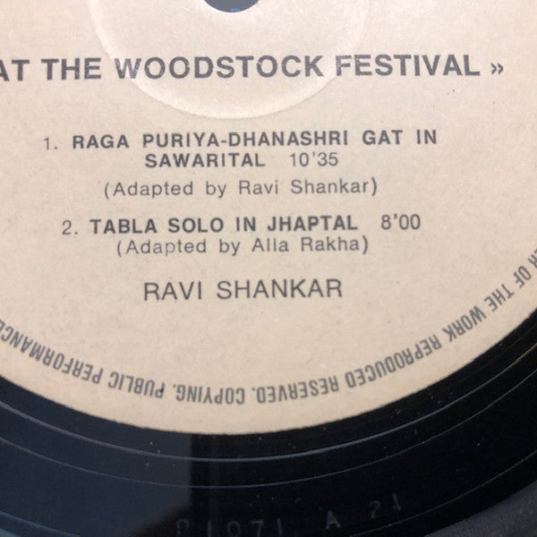 Ravi Shankar - At The Woodstock Festival