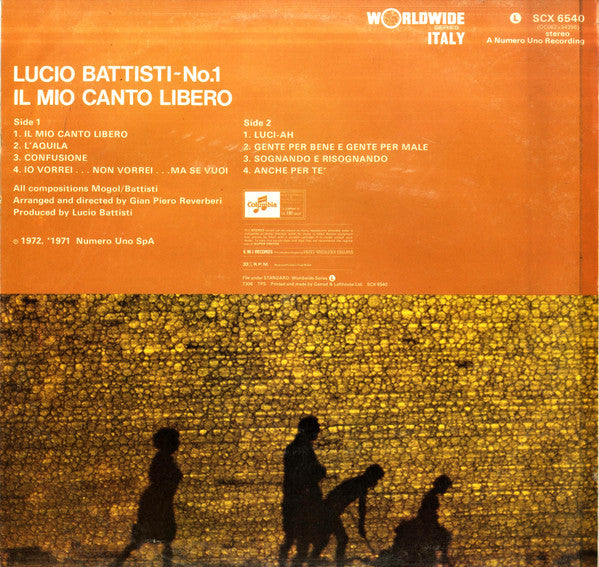 Lucio Battisti - Il Mio Canto Libero - Lucio Battisti N° 1