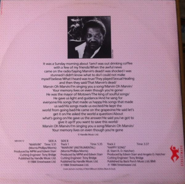 Edwin Starr - Marvin: From A Friend, To A Friend