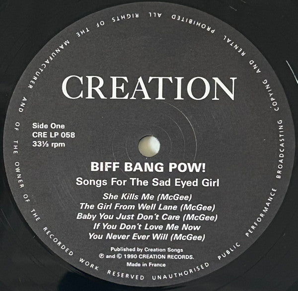 Biff Bang Pow! - Songs For The Sad Eyed Girl