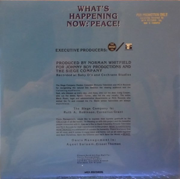 What's Happening - What's Happening Now: Peace