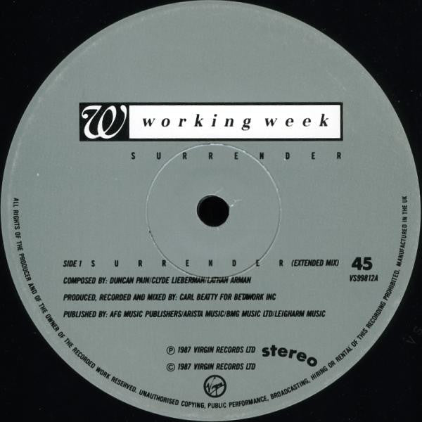 Working Week - Surrender