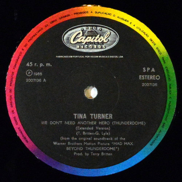 Tina Turner - We Don't Need Another Hero (Thunderdome) - Extended Mix