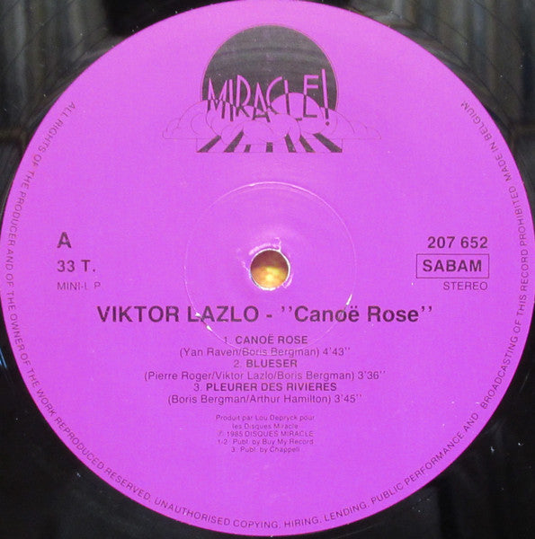 Viktor Lazlo - Canoë Rose