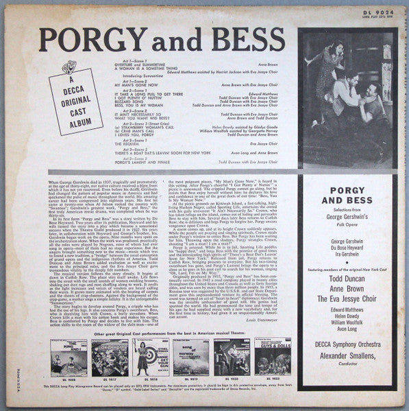 George Gershwin - Porgy And Bess (The Original Cast Album)
