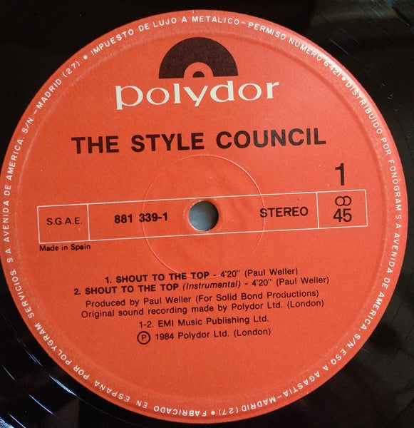 The Style Council - Shout To The Top