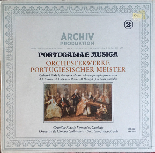António Leal Moreira / Antonio Claudio da Silva Pereira / Marcos Portugal / João de Sousa Carvalho - Portugaliae Musica Orchesterwerke Portugiesischer Meister