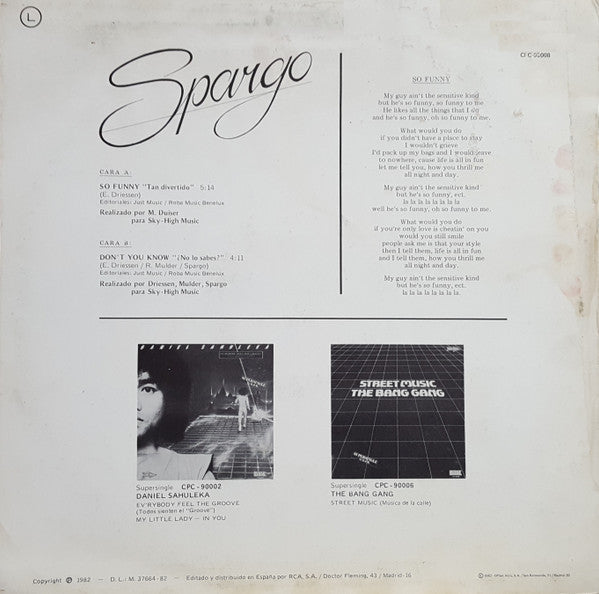 Spargo - So Funny = Tan Divertido