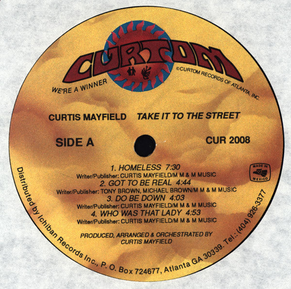 Curtis Mayfield - Take It To The Streets