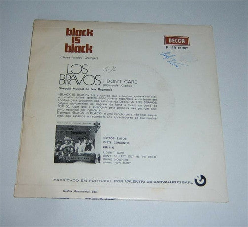 Los Bravos - Black Is Black / I Don't Care