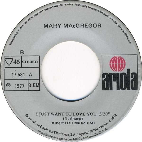 Mary MacGregor - Dos Amantes