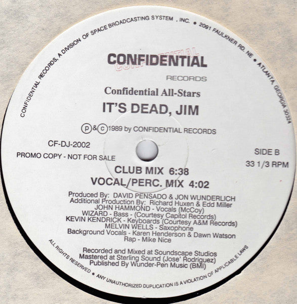 Confidential All-Stars - It's Dead, Jim