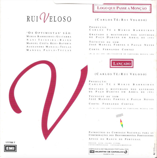 Rui Veloso E Os Optimistas - Logo Que Passe A Monção