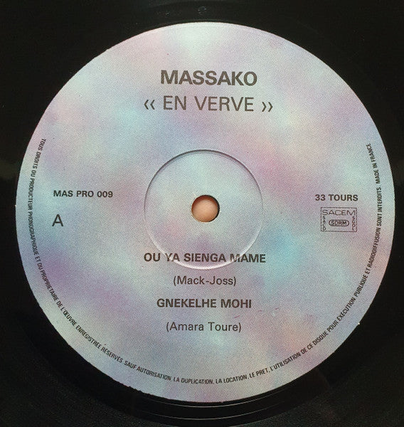 Orchestre Massako - En Verve