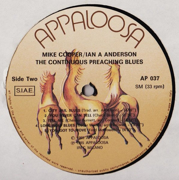 Mike Cooper / Ian A. Anderson - The Continuous Preaching Blues