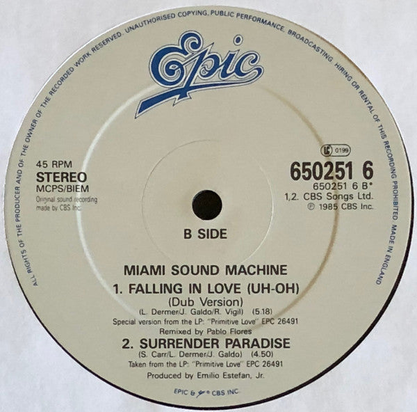 Miami Sound Machine - Falling In Love (Uh-Oh)