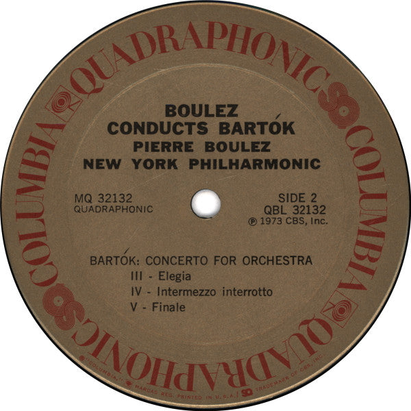 Pierre Boulez Conducts Béla Bartók, New York Philharmonic - Concerto For Orchestra
